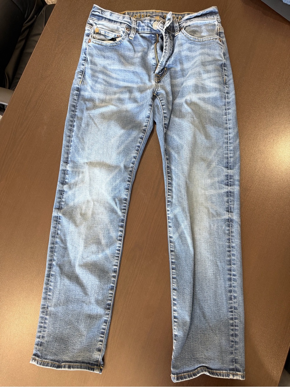 American Eagle Outfitters Light Blue Straight Jeans